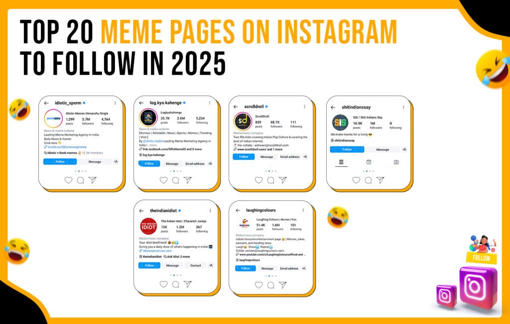 Top Meme Pages on Instagram